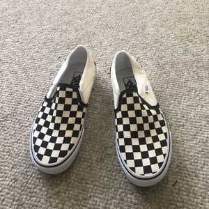 Checkered vans womens 7.5